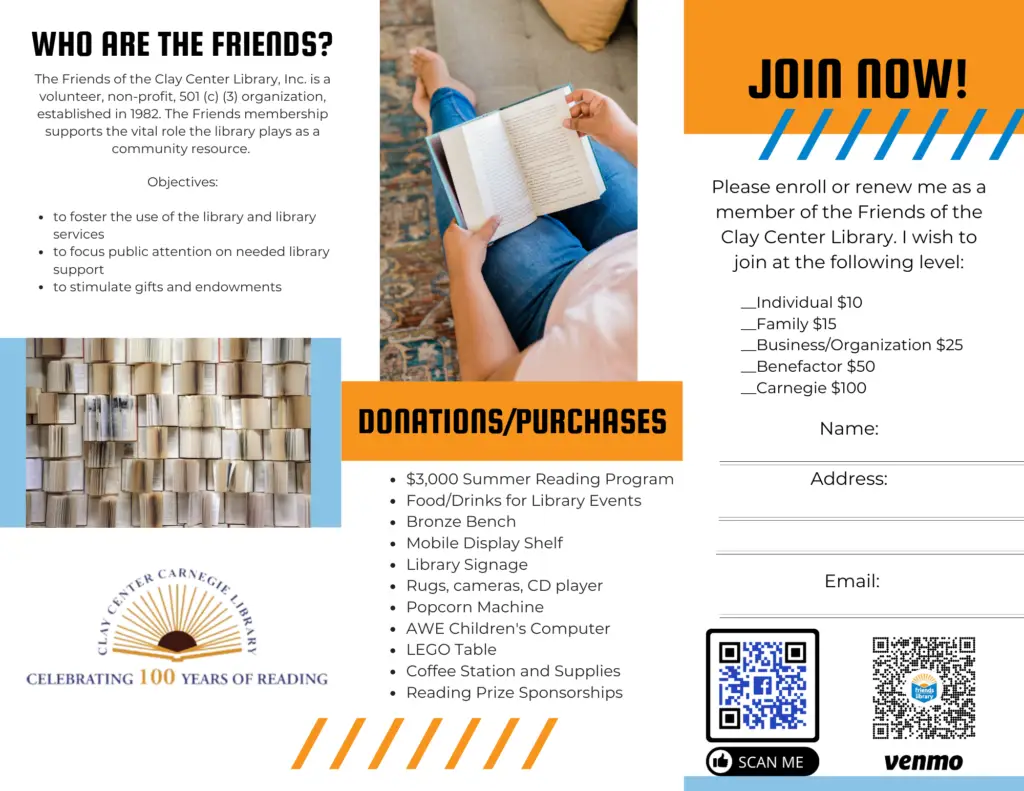 Friends of the Library Brochure